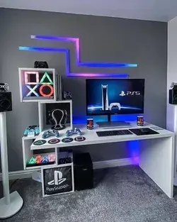 Awesome gaming setup, what a clever idea 💖✨