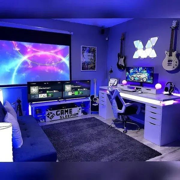 gamer room design small game room design zen space game night aesthetic gaming design gaming anime