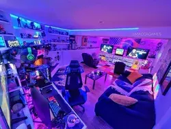 gaming room setup small game room game aesthetic gamer room design game room decor gaming desk gamer