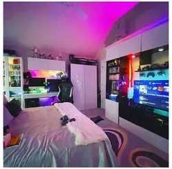 small gamer room | gaming room setup | gaming bedroom ideas boys | kids gamer bedroom | set up gamer