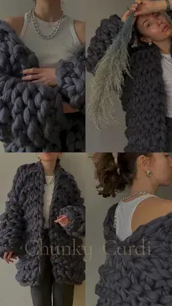 Knit spring coat