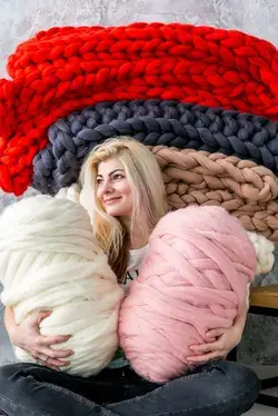 Merino Wool, roving, Chunky yarn, Chunky knits, Merino wool yarn, yarn, arm knit, arm knitting, wool, chunky wool, big wool