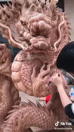 dragon carving