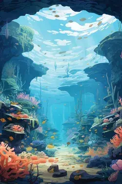 Summer Under The Sea Wallpaper Art