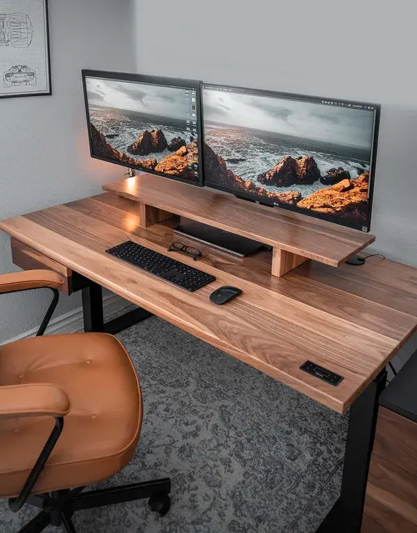 Solid Wood Standing Desk: Shop the Sway Desk | Ergonofis &ndash; ergonofis