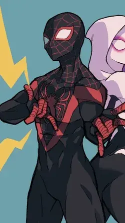 spider gwen and miles matching wallpaper 2/2