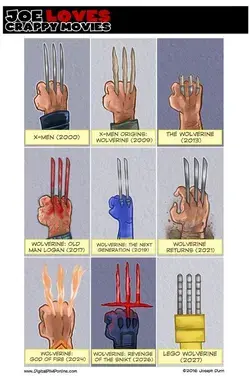 Joe Loves Crappy Movies 714 - 6 4 2016 Wolverine Claw Timeline