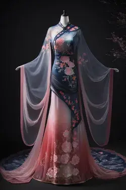 Luxury Embroidered Long Chinese Traditional Wedding Gowns