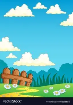 Spring theme landscape 4 Royalty Free Vector Image