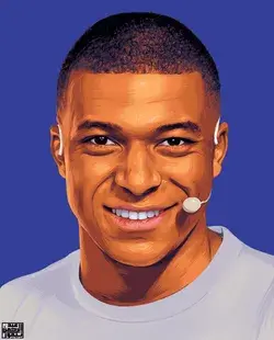 Kylian Mbappe Vector art