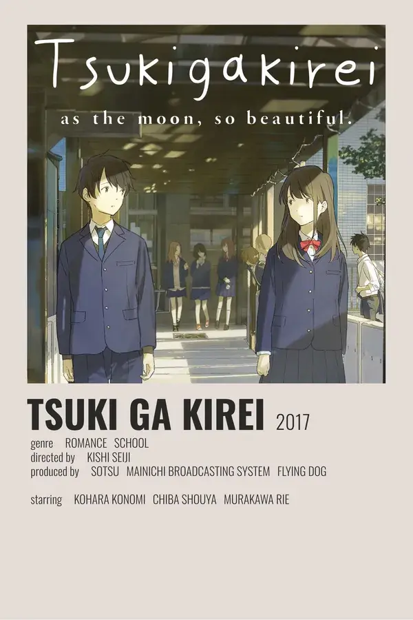 Tsuki ga kirei minimalist poster