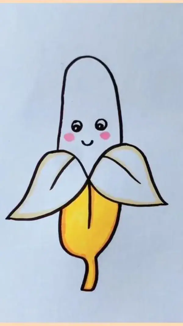 how to draw Bananas