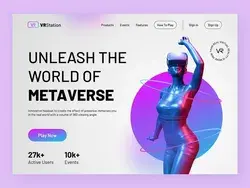 VR Store Landing Page