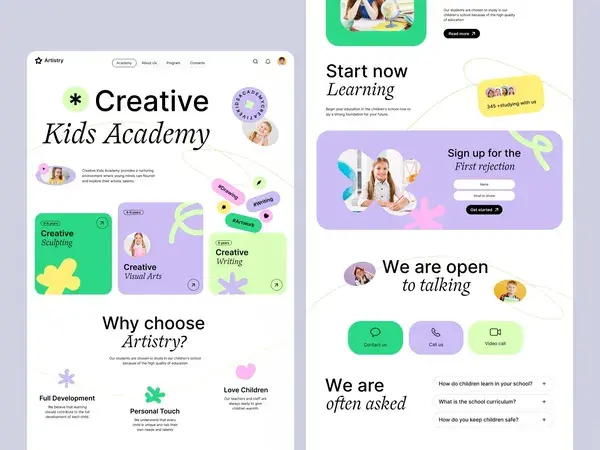 Kids Academy Website