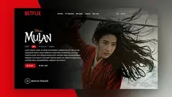 Netflix Landing Page UI Design