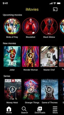 Movie app ui design