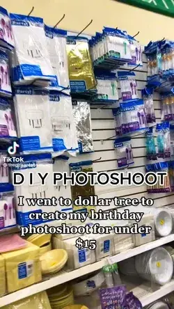 Dollar Store Photo Shoot