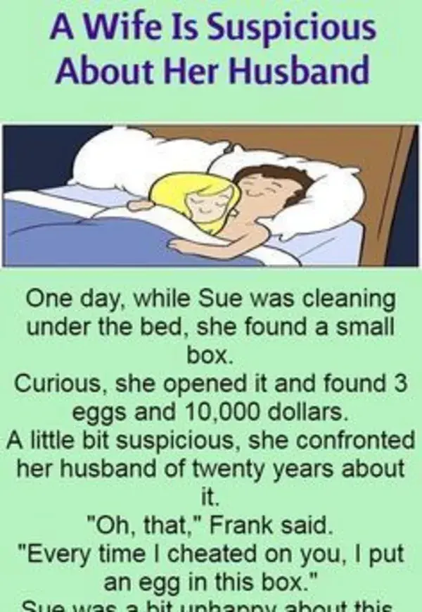 A Wife Is Suspicious About Her Husband (Funny Story) -