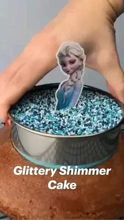 Glittery Shimmer Cake | Cake decorating techniques, Cake designs, Cake decorating videos