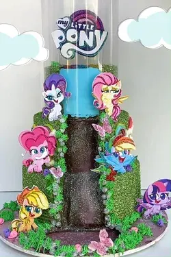 Epic My Little Pony Tsunami Cake!