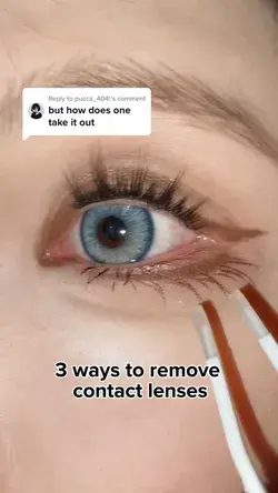 How to remove contact lenses