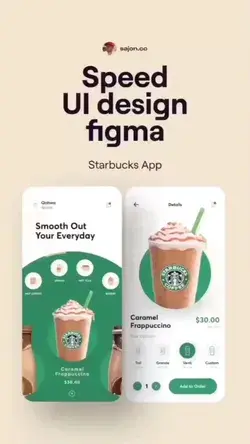 Starbucks Mobile App UI Screen Design