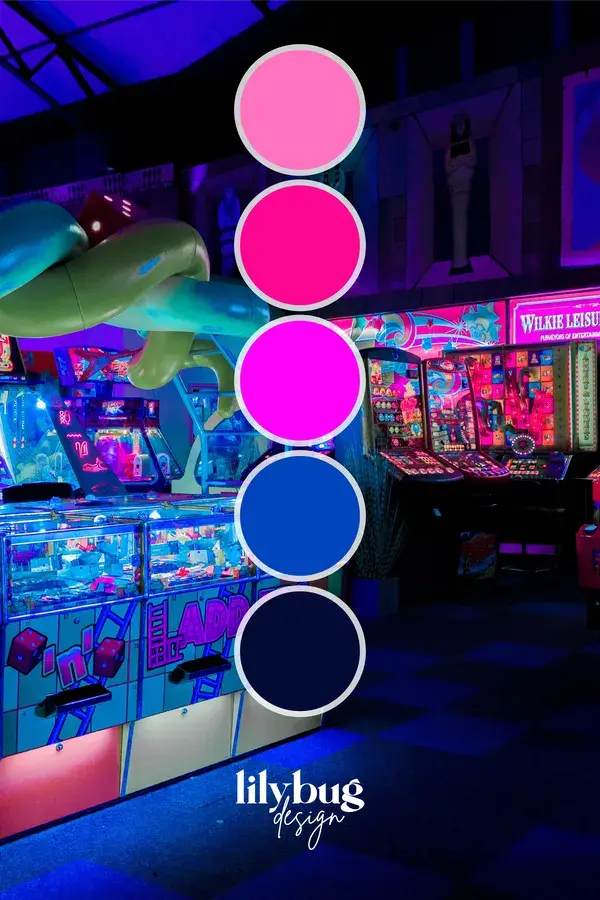 Game Arcade Vintage Colour Palette