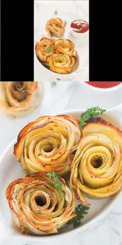 Baked Potato Roses