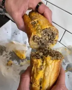 We’re in Brooklyn to witness the making of a Philly Cheesesteak to end all cheesesteaks! 😍