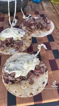 Beef rib tacos