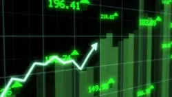 Rising Stock Market Chart Arrow Stock Footage Video