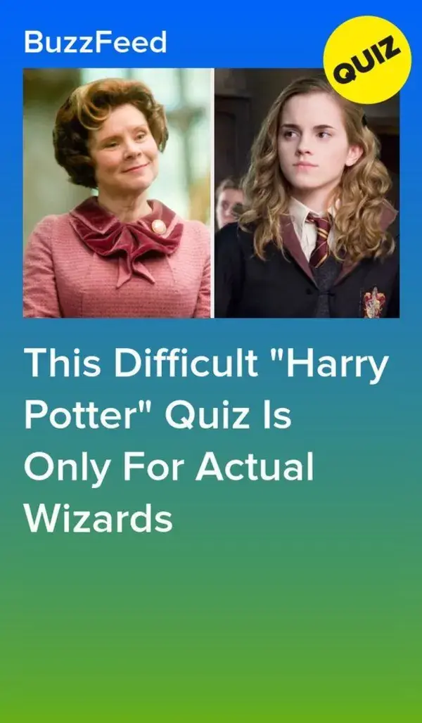 This Difficult "Harry Potter" Quiz Is Only For Actual Wizards