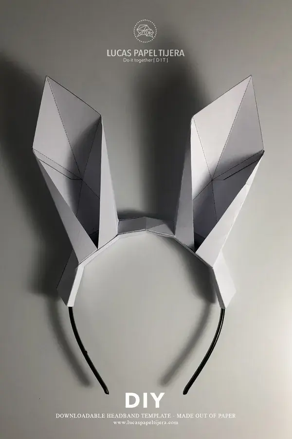 Paper Rabbit Ears Headband - DIY craft