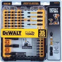 Dewalt-dwa2ngft35ir 35-Piece Impact Ready FlexTorq Set, Size:1, Black