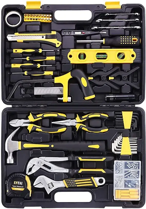 ENTAI 218-Piece Tool Kit for Home, General Household Hand Tool Set with Solid Carrying Tool Box, Home Repair Basic Tool Kit Sets for Home Maintenance - Amazon.com