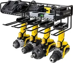 Amazon.com: WellMall Tool Storage Organizer Holder - Wall Mount Style for Power Tool Drill as Heavy Duty Tool Shelf &amp; Tool Rack with Compact Design, Great as Tool Box Organizers and Storage : Tools &amp; Home Improvement