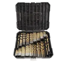 Yaegoo 99 PCS Titanium Twist Drill Bit Set - High Speed Steel for Metal, Steel, Wood, Plastic, Copper, Aluminum Alloy with Storage Case : Amazon.ca: Tools &amp; Home Improvement