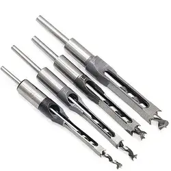 4pc Wood Drill Bit Mortising Chisel Set Mortiser Woodworking Square Hole Bits Drills Bit Set Of Power Tools - Buy Woodworking Square Hole Drill,Woodworking Square Drill Bits Set,4pcs Woodworker Square Hole Drill Bits Wood Mortising Chisel Set Product on A