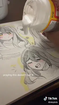 i was so scared 🤧 sketchbook anime art art hacks drawing