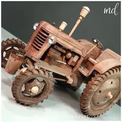 DIY mini wooden tractor - ASMR edition!