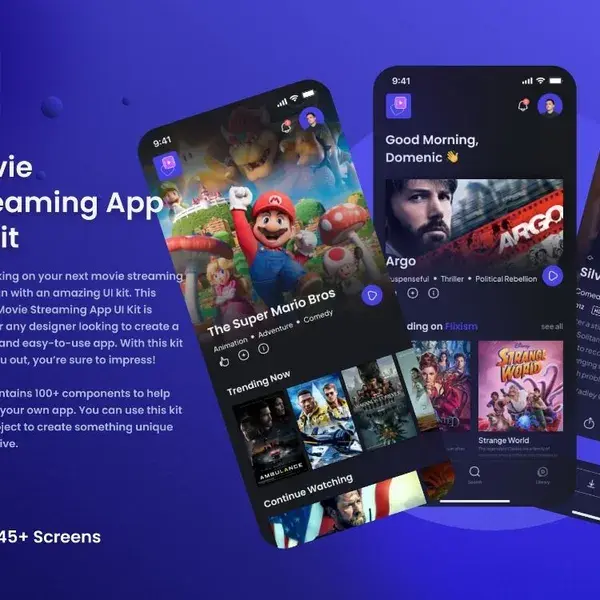 Flixism - Movie Streaming App UI Kit