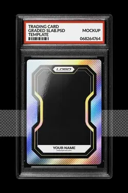 Trading Card Case Photoshop Mockup