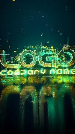 Cyberpunk Logo Reveal