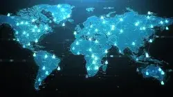World Map with User Icon, Stock Footage Video