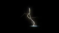 Digital Rendering Lighting Strike Electric Charge Video