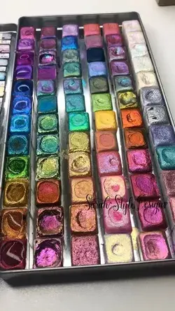 Magical Metallic Watercolors