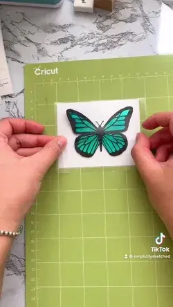 Make a vinyl butterfly with me!