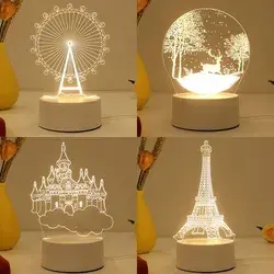 1pc Creative 3d Night Light - Graduation Gift, Bedside Ambient Light, Table Lamp, Holiday Gift