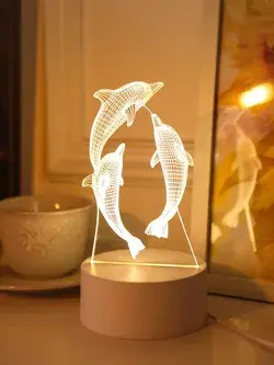 1pc Dolphin Design Decoration Light