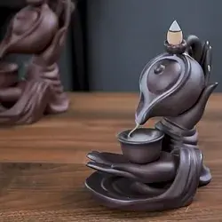 Buddha Backflow Aromatherapy Waterfall Ceramic Incense Burner With Cones – Nola Zen